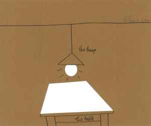 The lamp - the table